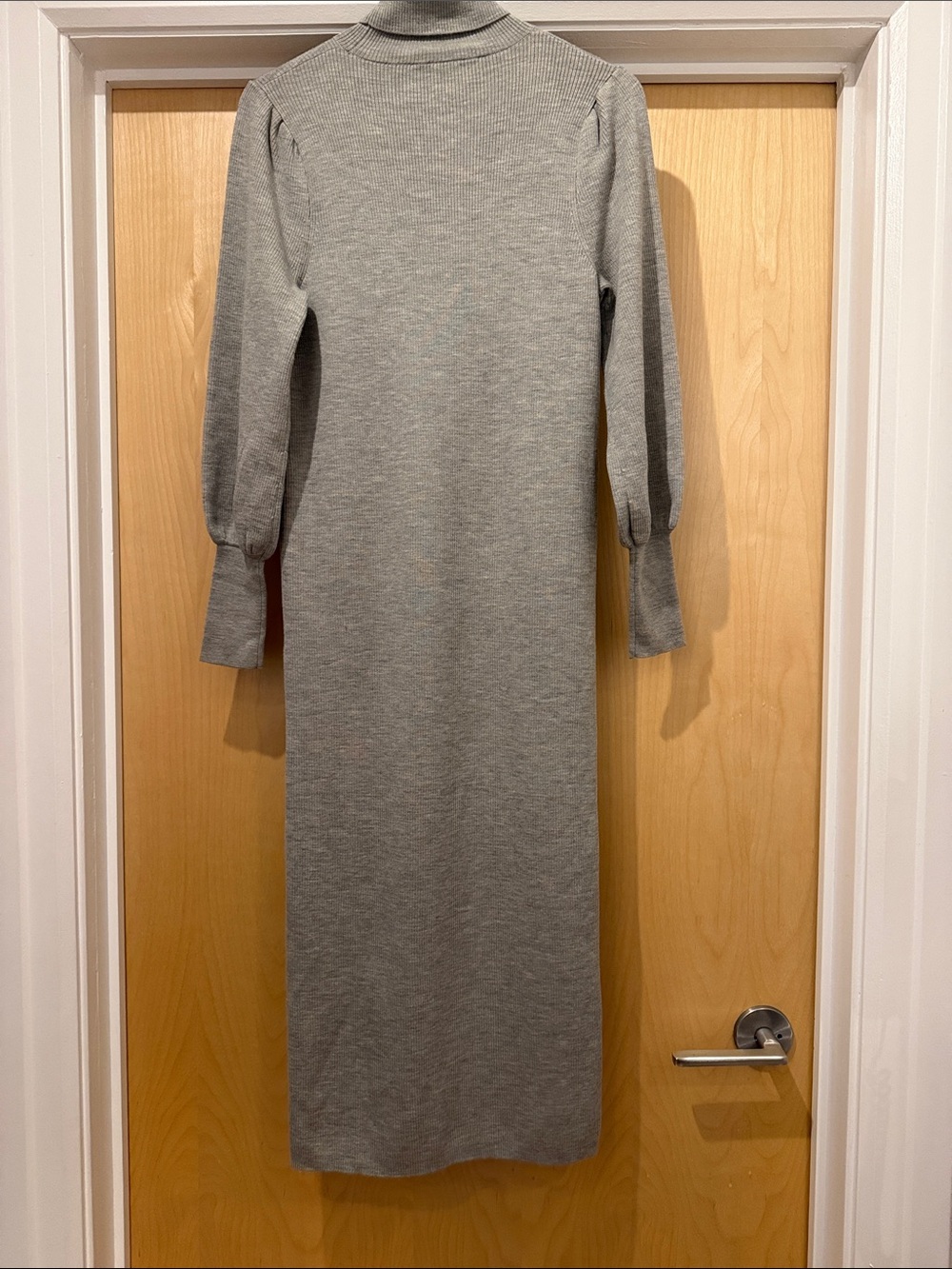 J.Crew x HATCH merino ribbed turtleneck sweater maternity dress - Picture 5 of 5